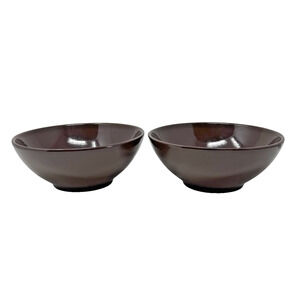 Vintage HF Coors China Inglewood #87 Brown Bowls Set of 2 Restaurant Ware